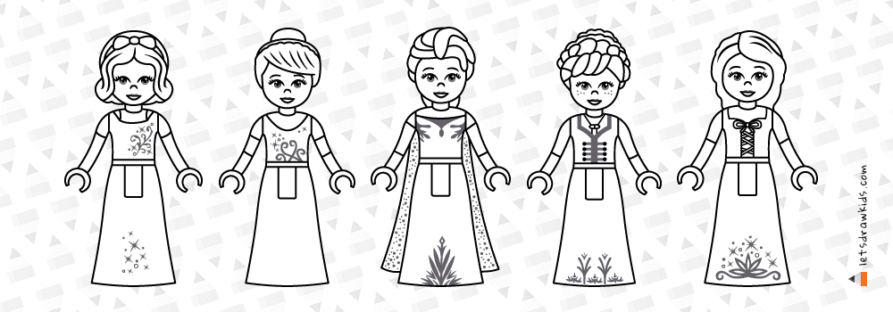 How to draw lego disney princess draw ralph breaks the internet