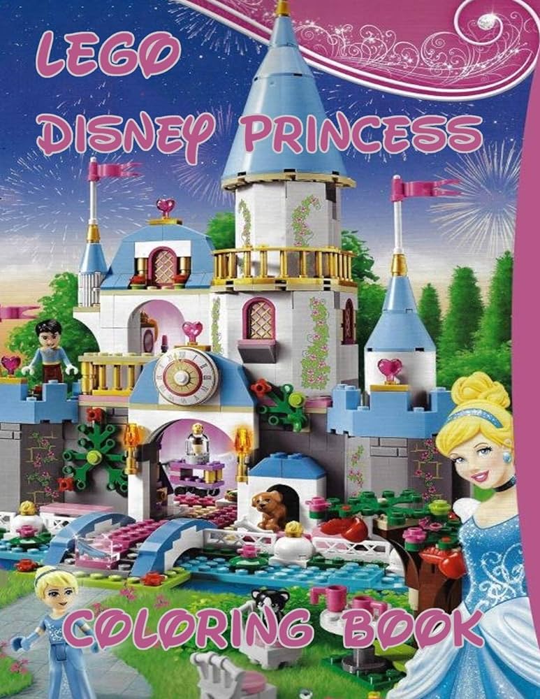 Lego princesses coloring book coloring book for kids and adults with fun easy and relaxing coloring pages by