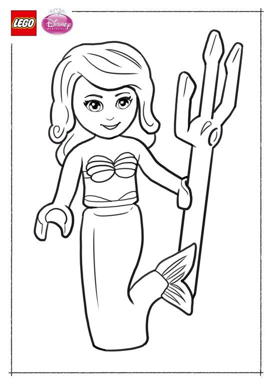 Coloring page lego disney princesses lego disney prinsessen disney princess coloring pages mermaid coloring pages lego coloring pages