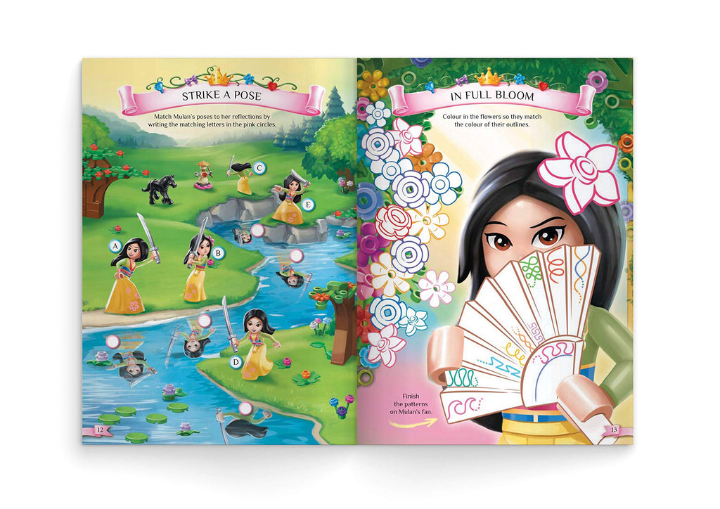 Lego disney princesses lego mini figure activity book ariel snow wh â lowplex