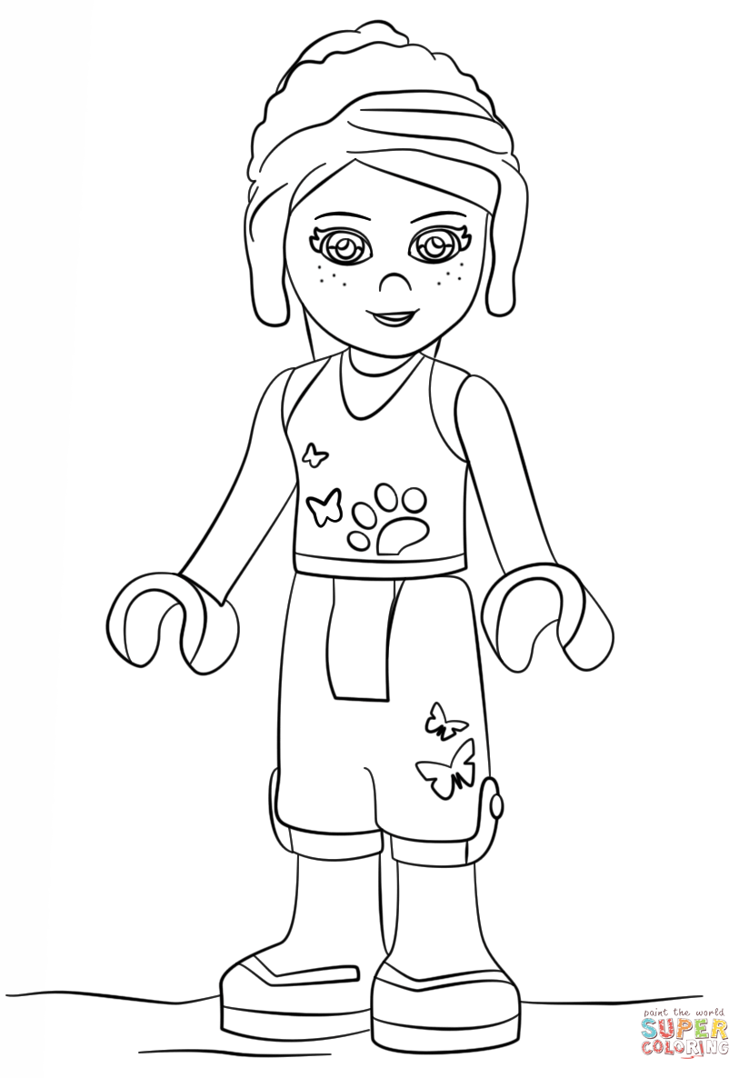 Free prtable lego friends colorg pages gbcolorg off