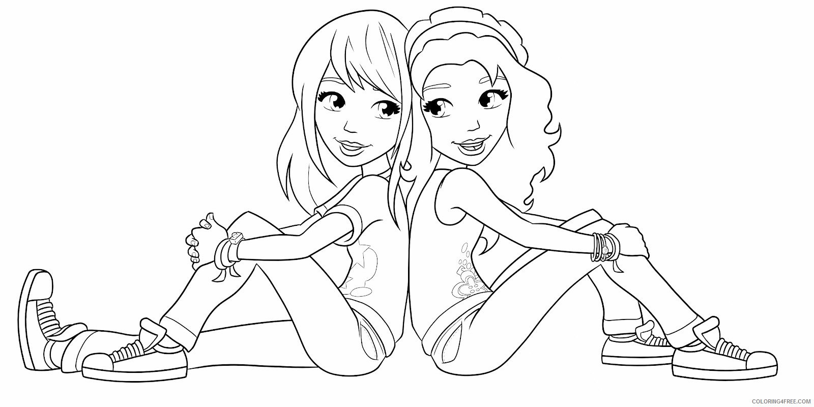 Lego friends coloring pages