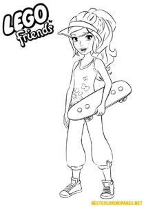 Lego friends coloring pages