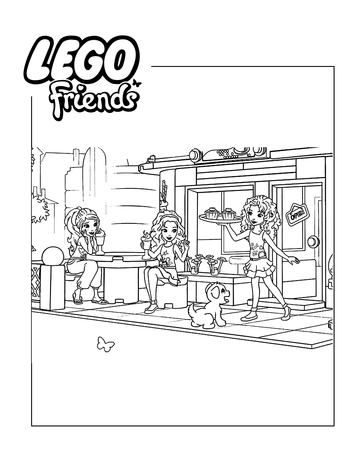 Lego friends pages â printable pages