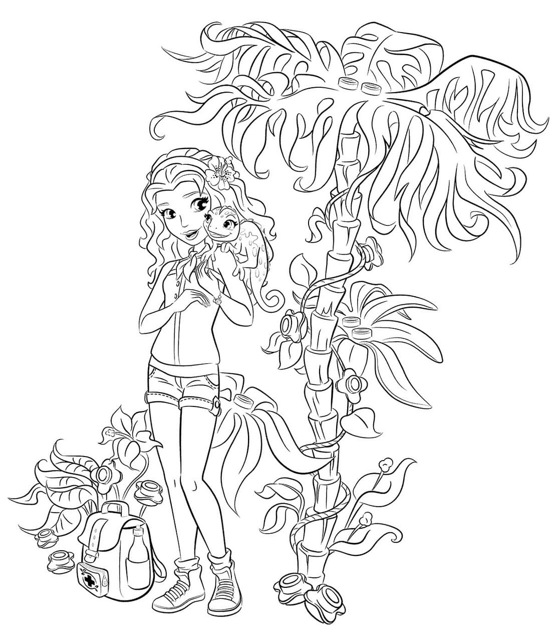 Lego friends coloring pages