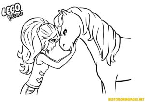 Lego friends coloring pages
