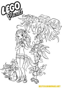 Lego friends coloring pages