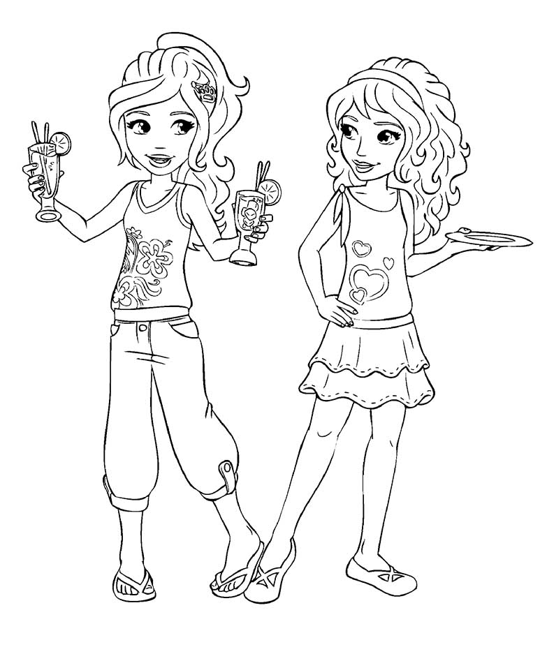 Lego friends coloring pages â having fun with children