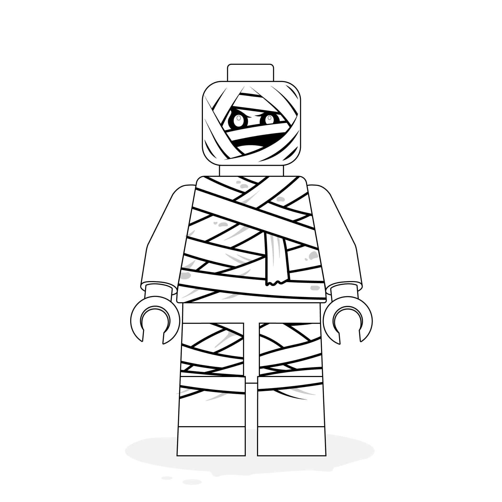 Brickmonsters halloween â colouring sheets â