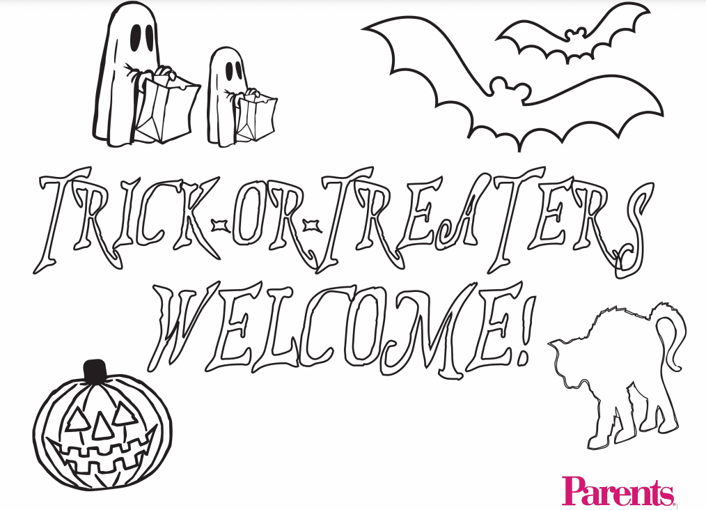 Free printable halloween coloring pages
