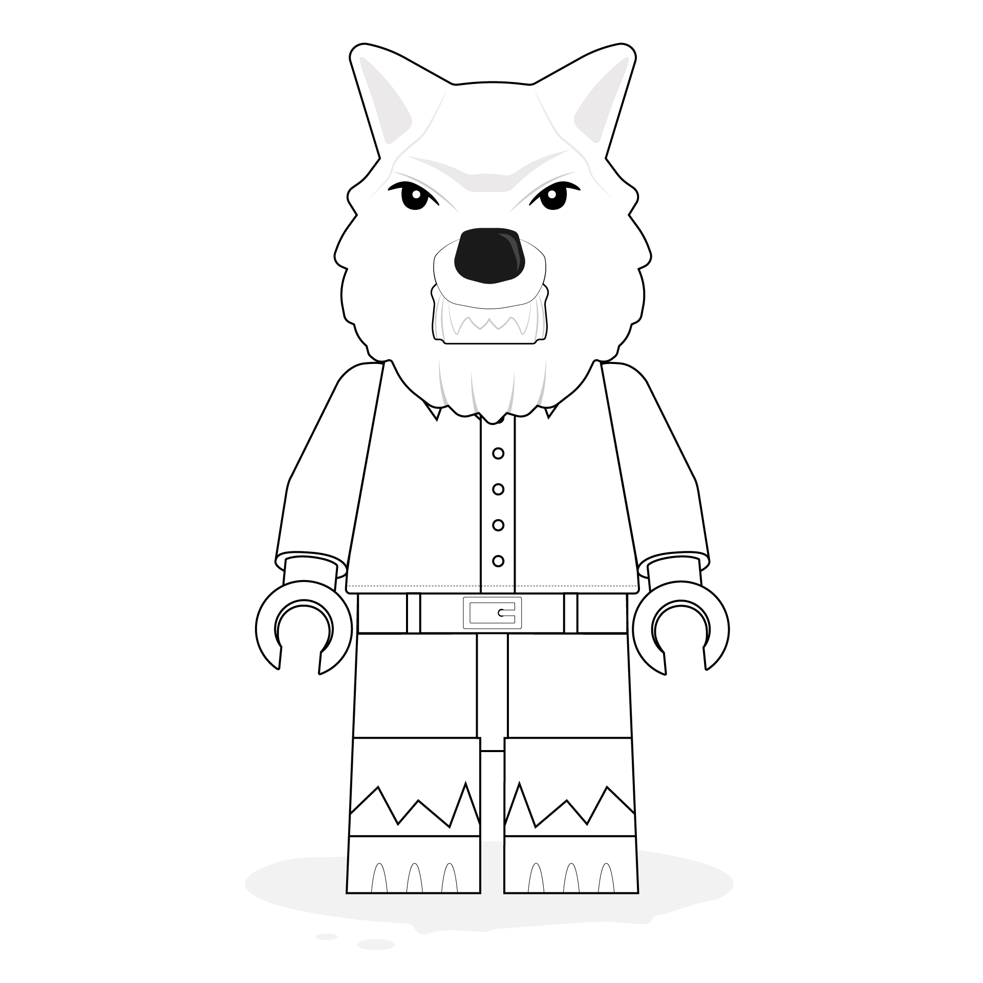 Brickmonsters halloween â colouring sheets â