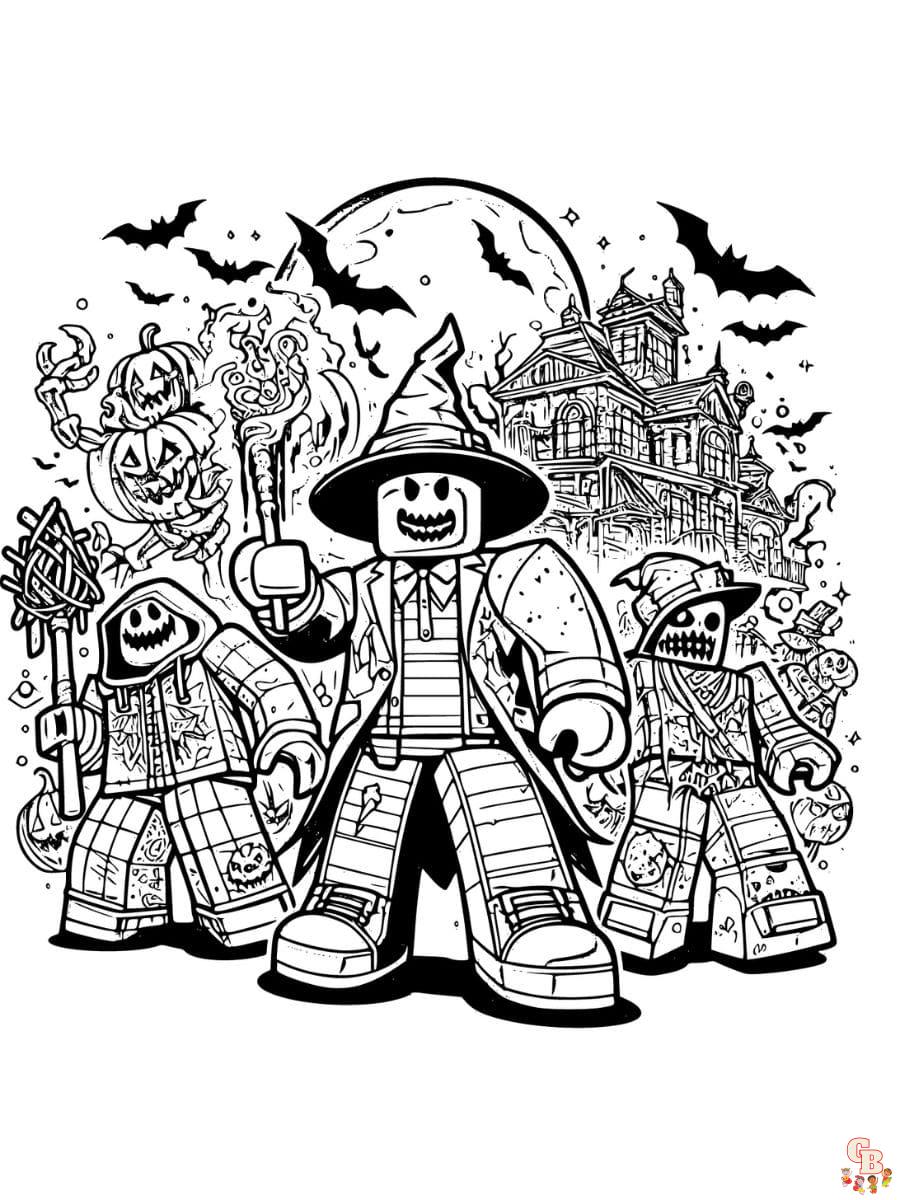 Free roblox coloring pages for kids to print