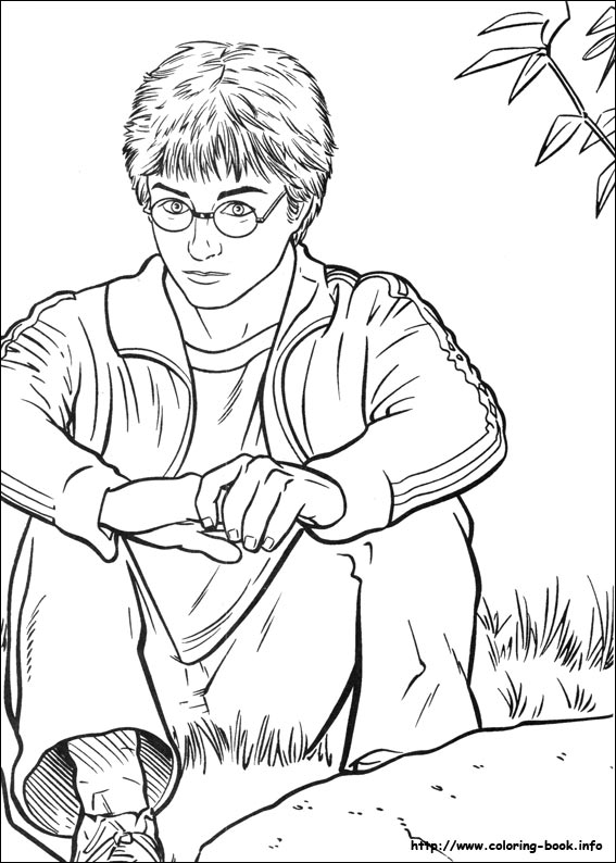 Harry potter coloring picture