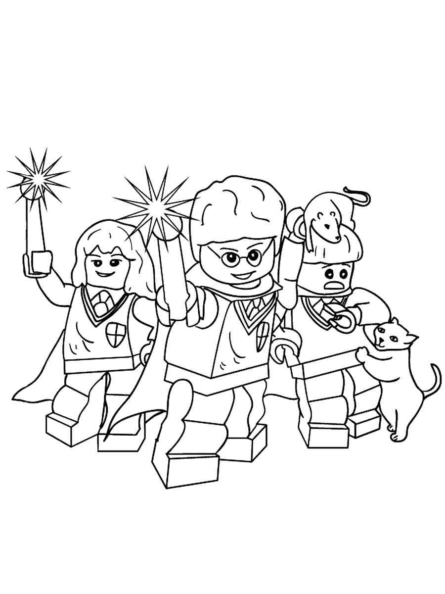 Lego harry potter coloring pages