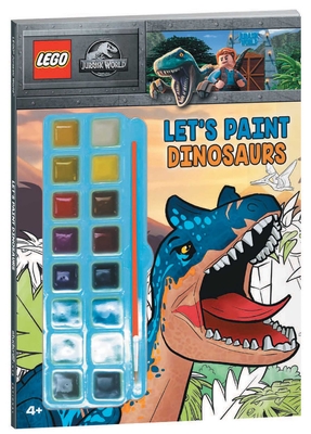 Lego jurassic world lets paint dinosaurs coloring activity with paint paperback joyride bookshop