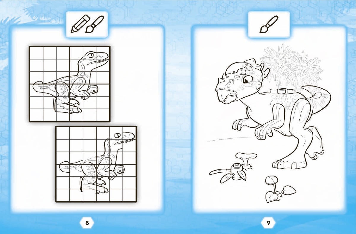 Lego jurassic worldâ have fun and paint book with stickers â