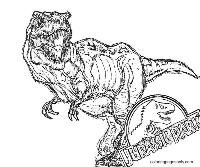 Lego jurassic park coloring page
