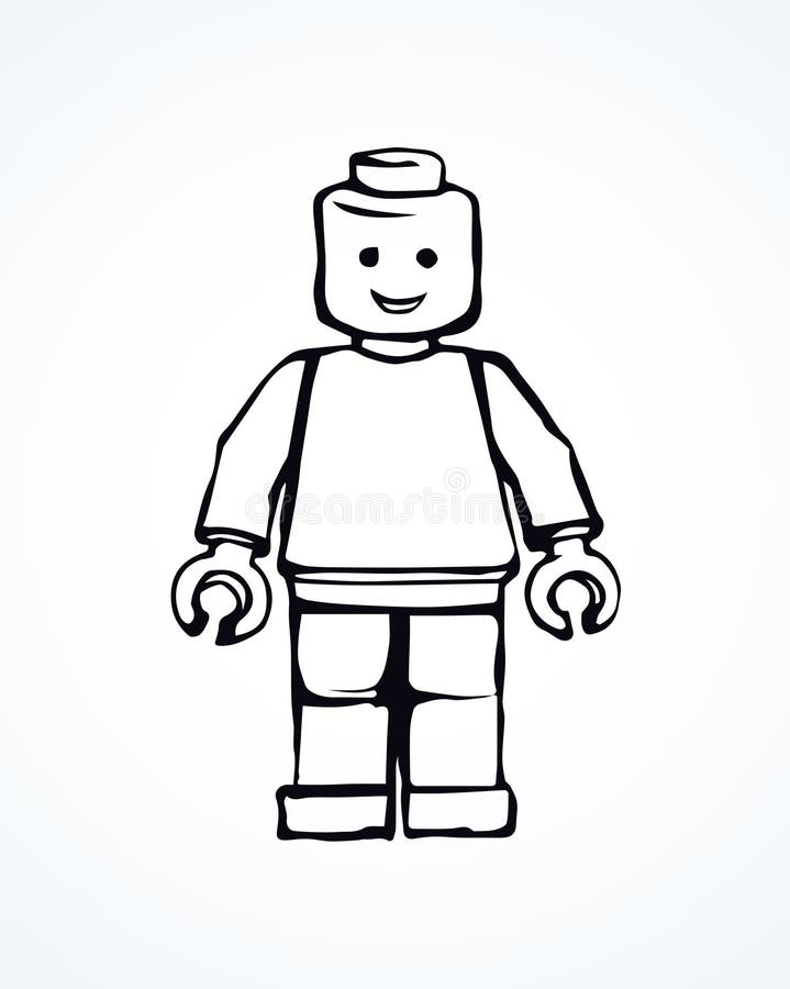 Lego vector drawing editorial image illustration of collection