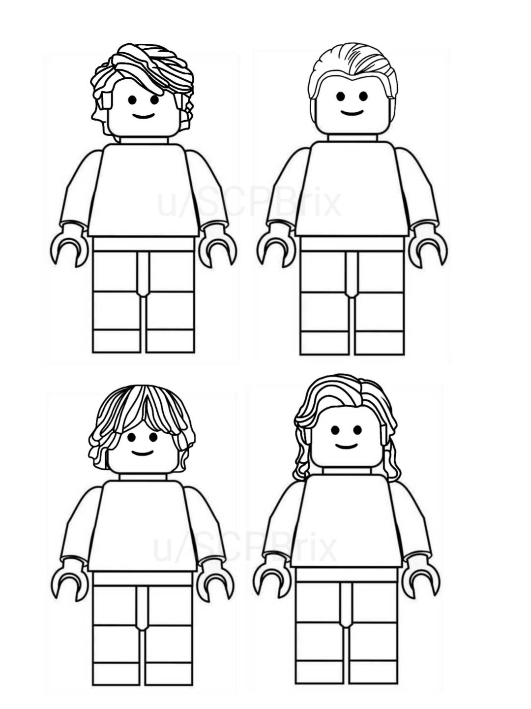 Lego hair templates rlegocmf