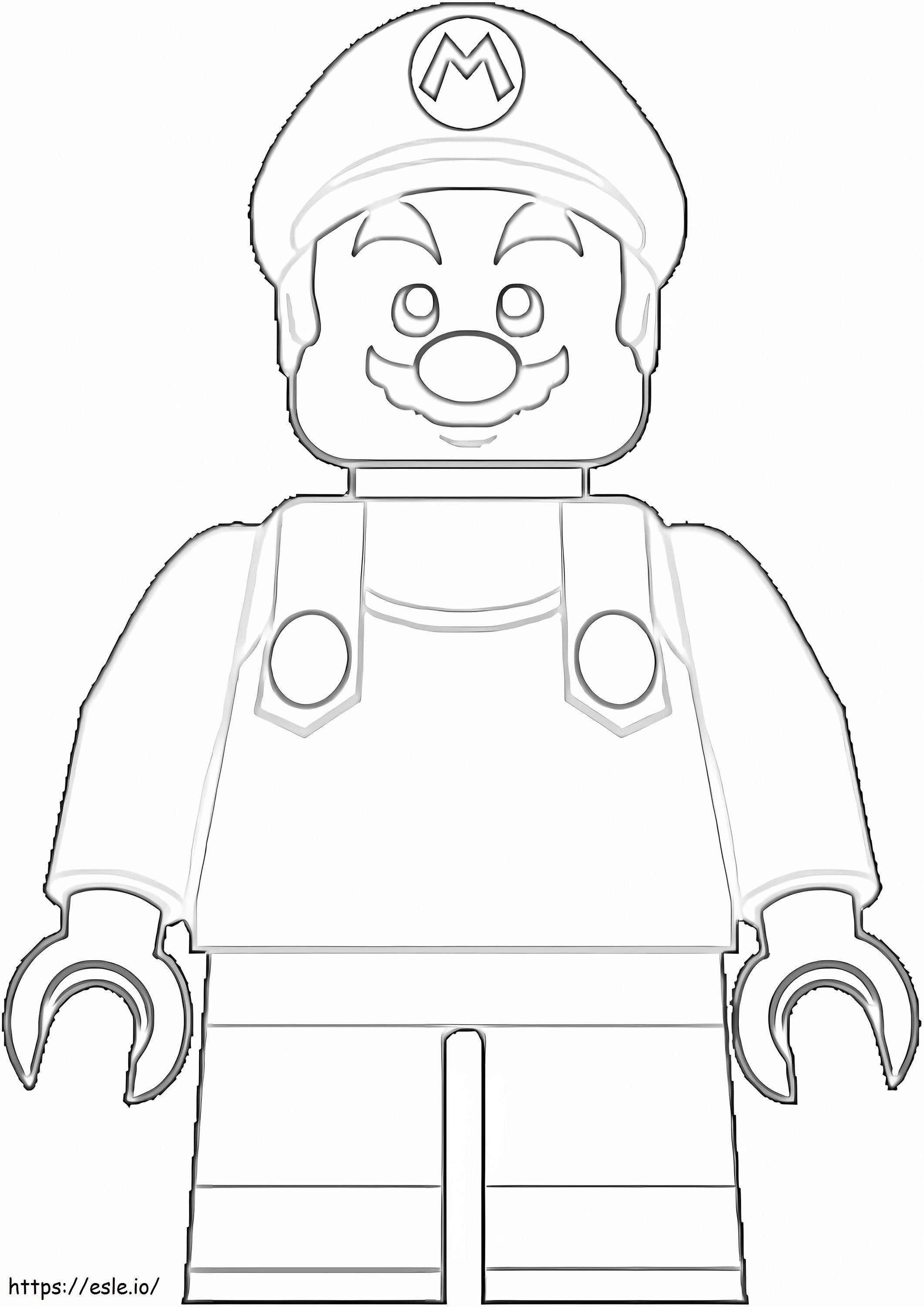 Lego super mar coloring page