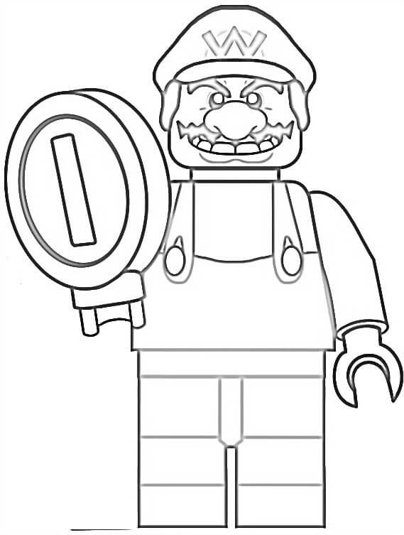Lego wario coloring page mario coloring pages lego coloring coloring pages