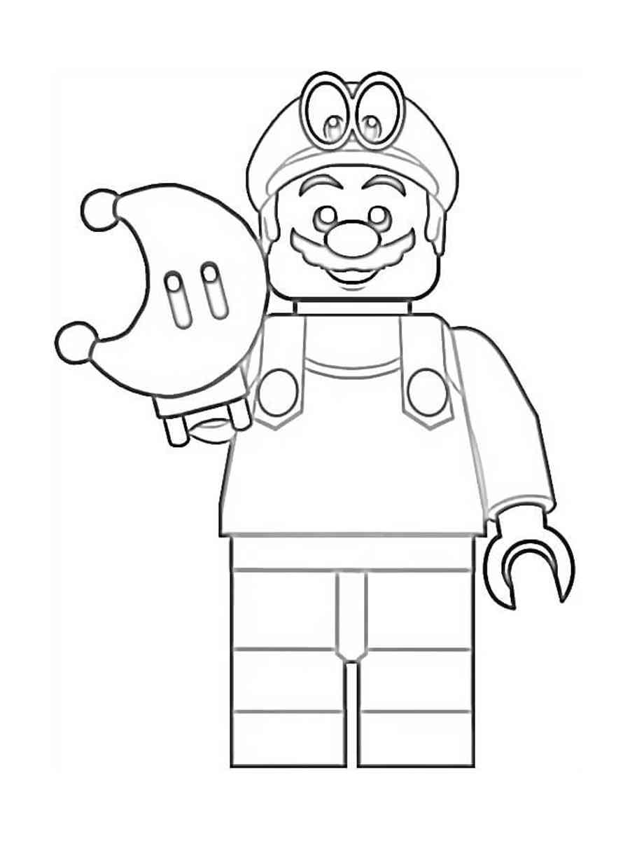Lego super mario coloring pages