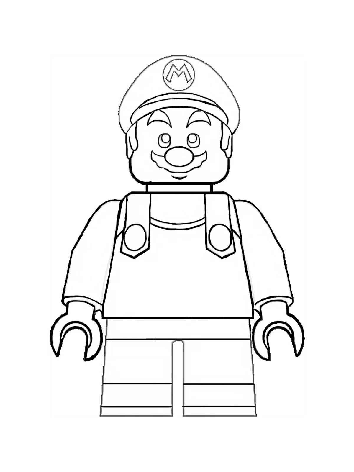 Lego super mario coloring pages