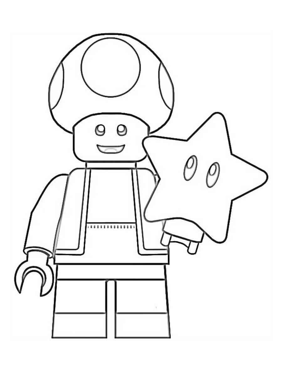Lego super mario coloring pages