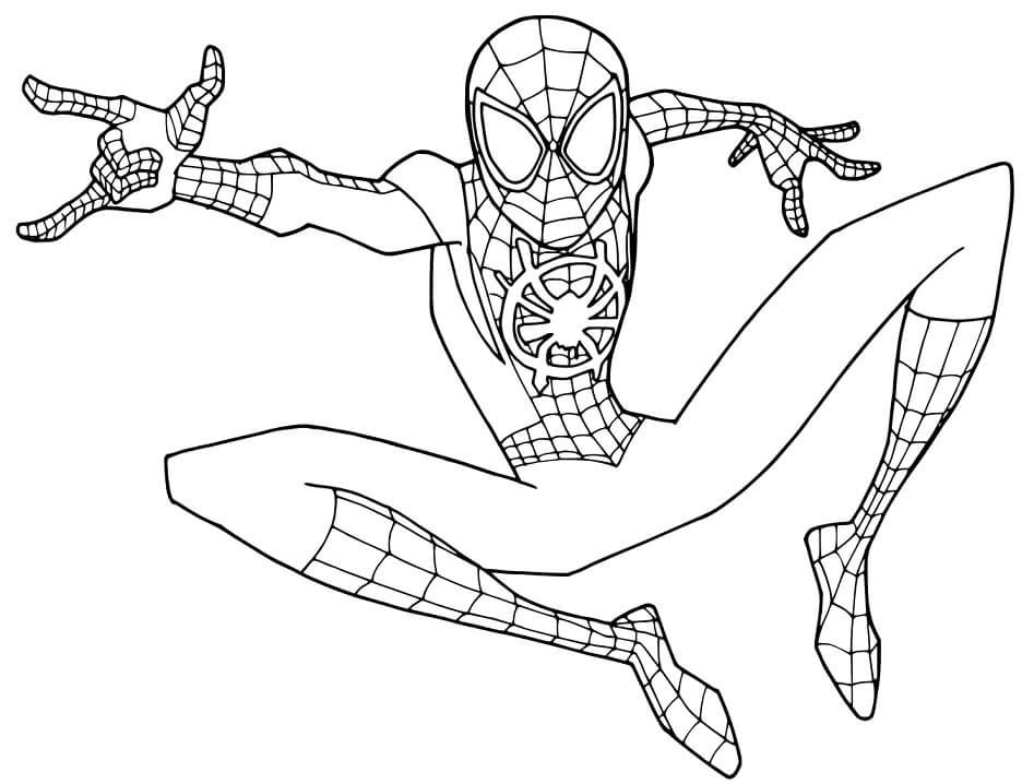 Miles morales coloring pages pdf to print