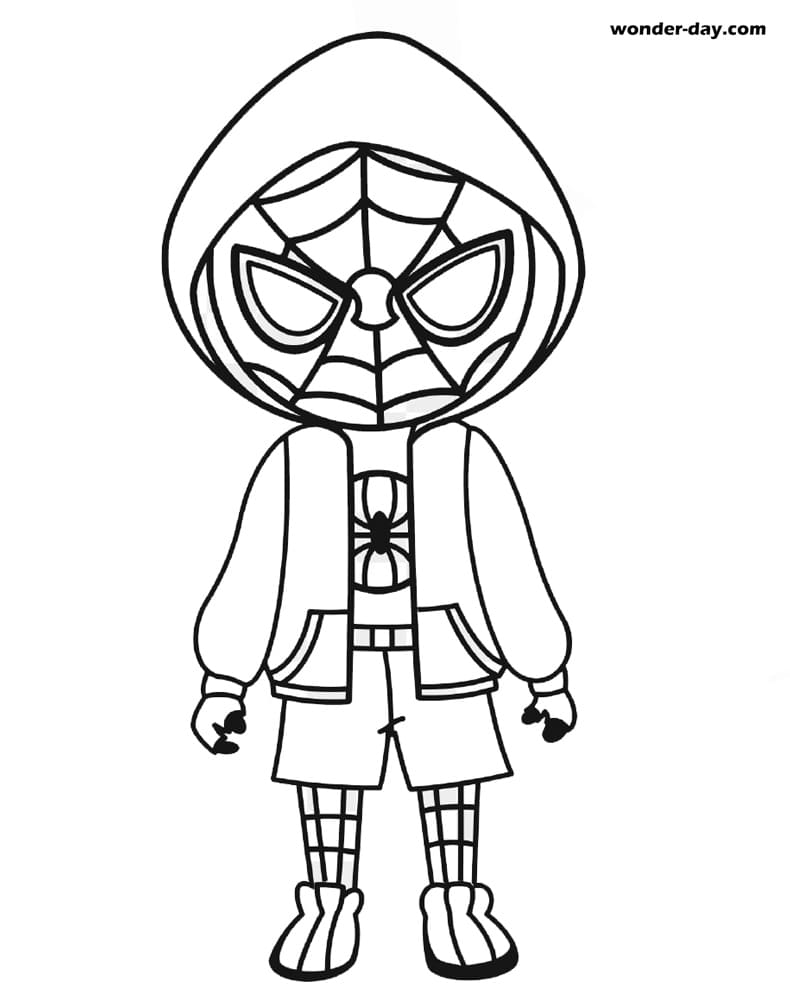 Miles morales coloring pages free printable coloring pages