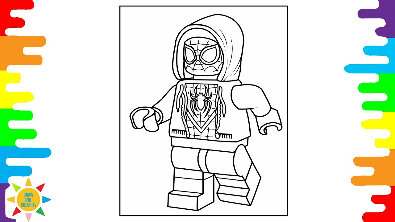 Lego iles orales coloring pages spider