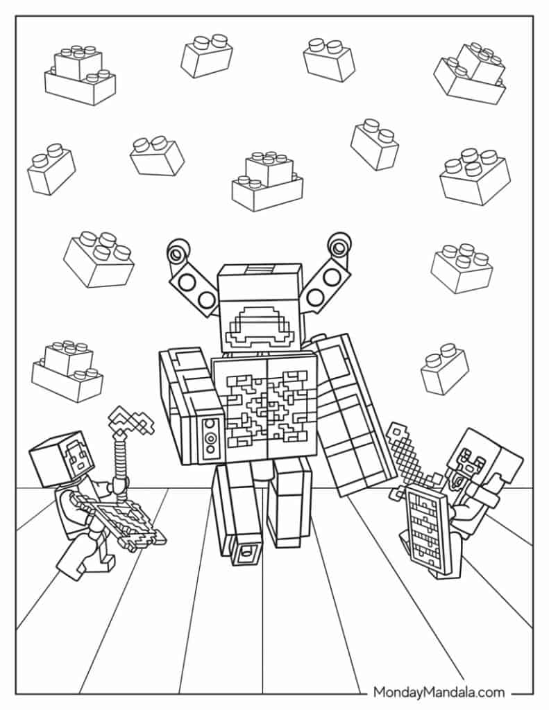 Lego coloring pages free pdf printables