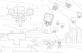 The official minecraft coloring adventures book create explore color for young artists and kids