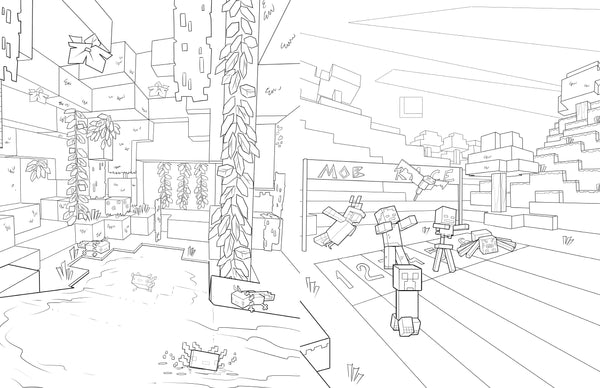 The official minecraft coloring adventures book create explore colo â insight editions