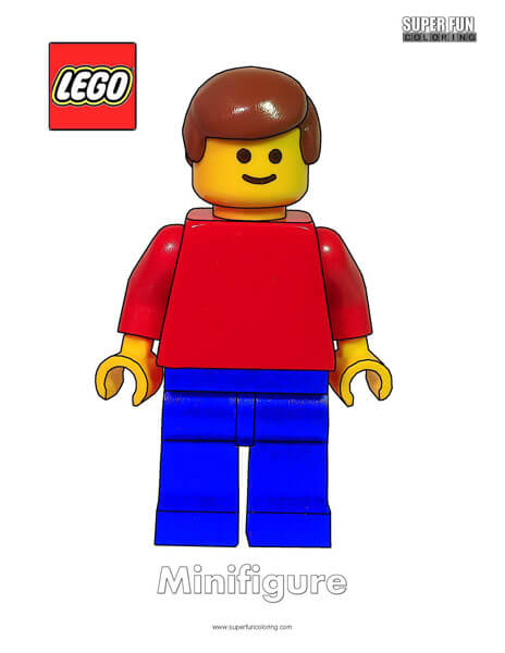 Lego minifigure coloring