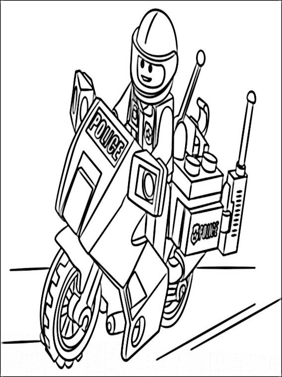 Lego politi tegning lego coloring pages lego coloring lego police