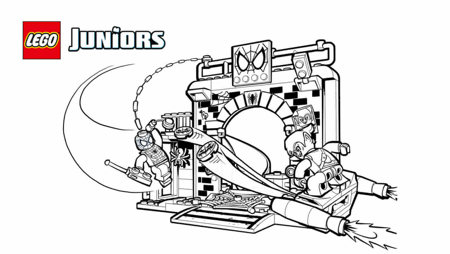 Lego spiderman pages â printable pages