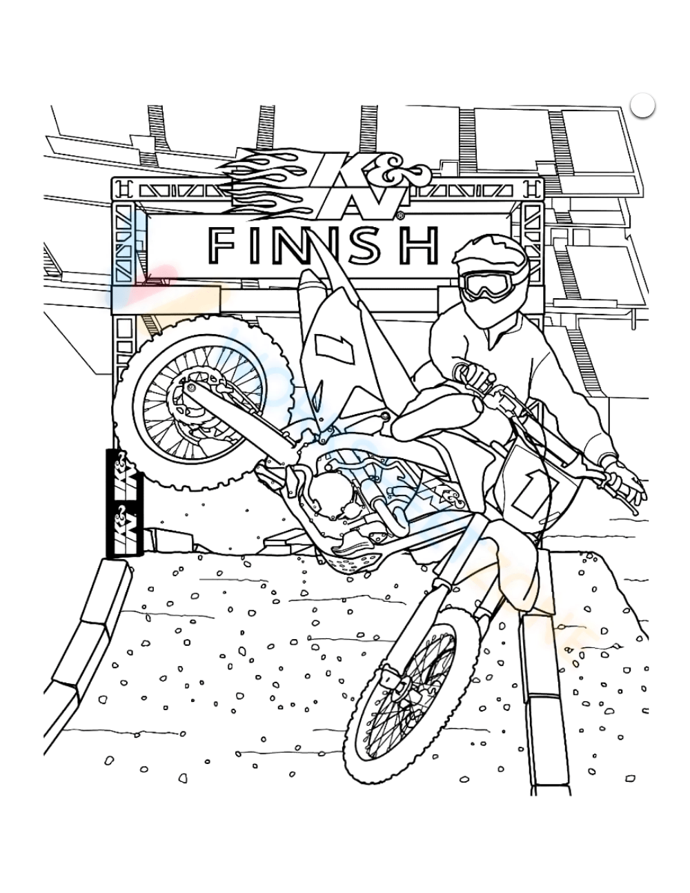 Free printable dirt bike coloring pages for all ages