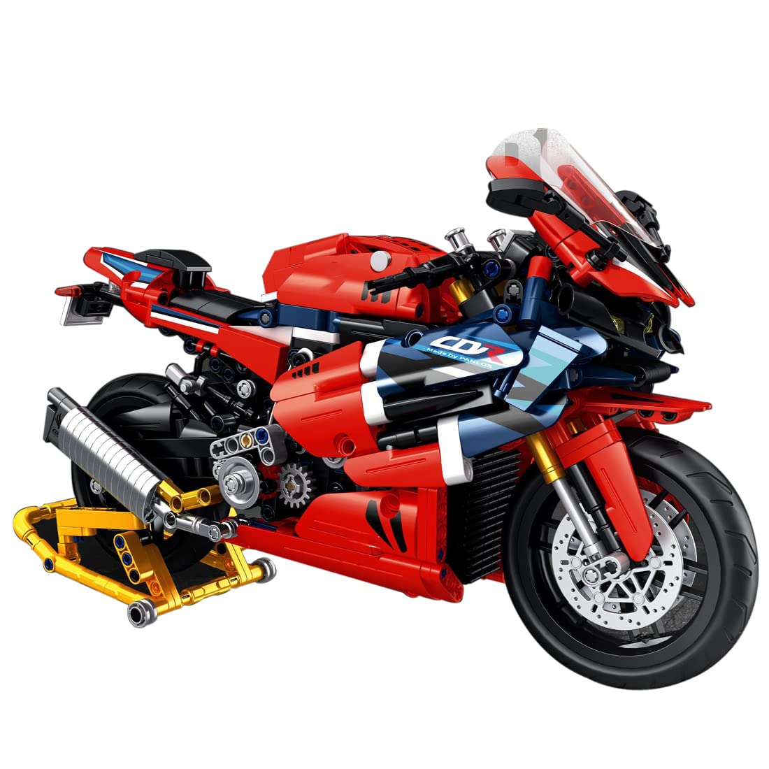 Audio technics motorcycle building block for lego honda cbr rr technics motorbike model patible with lego pcs toys games