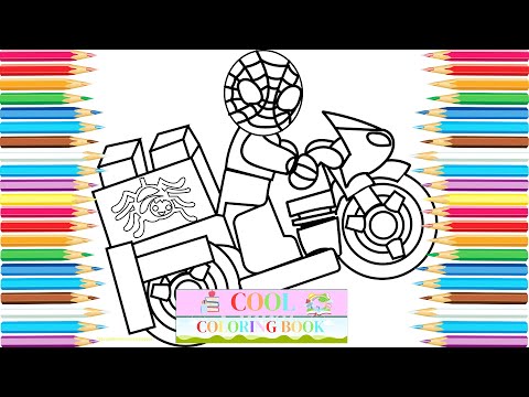 Spideran on otorcycle coloring techniques revealed how to color with ncs usic