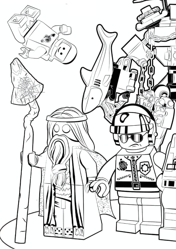 The lego movie coloring pages