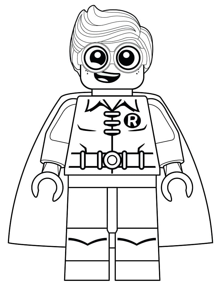 Lego robin coloring pages