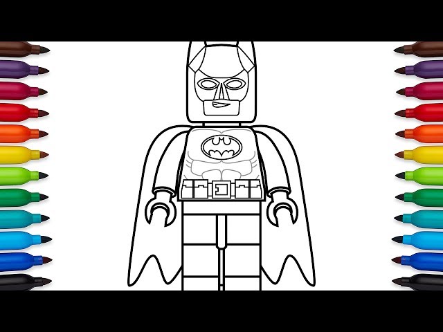 How to draw lego batan