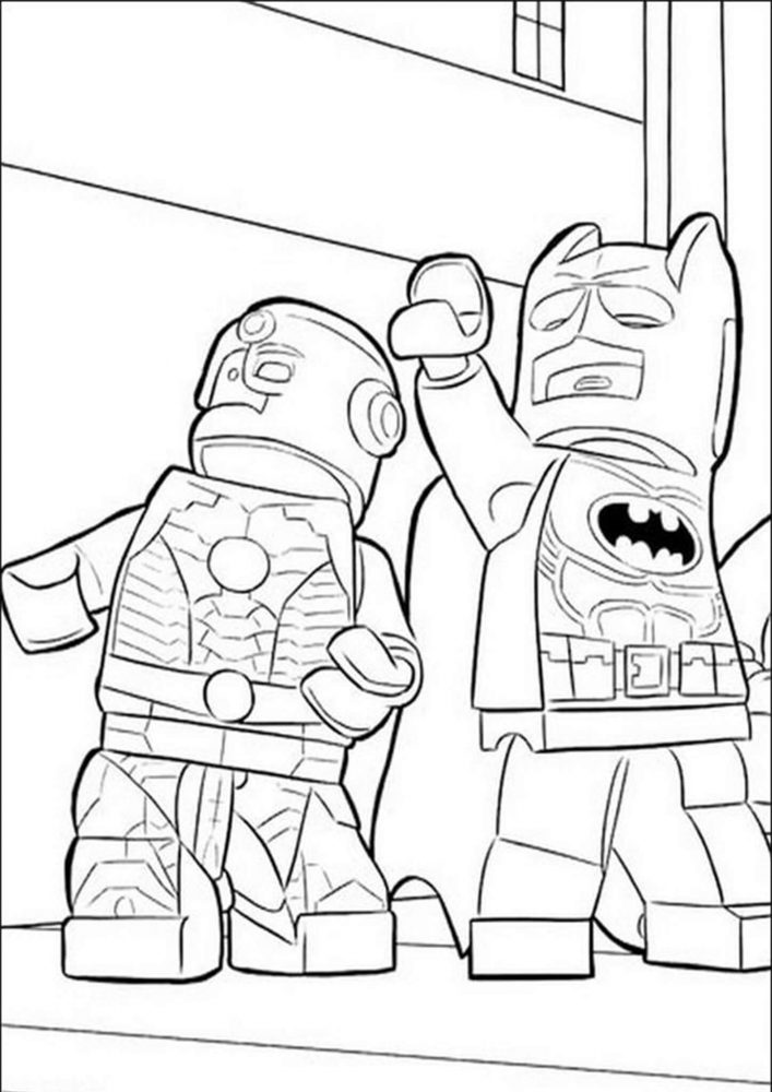 Free easy to print lego batman coloring pages