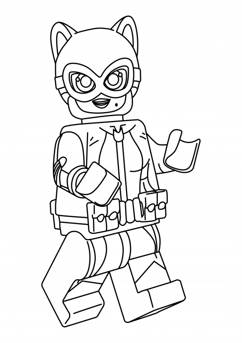 Catwoman coloring pages lego movie batman coloring pages