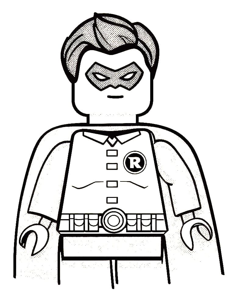 Lego robin coloring pages