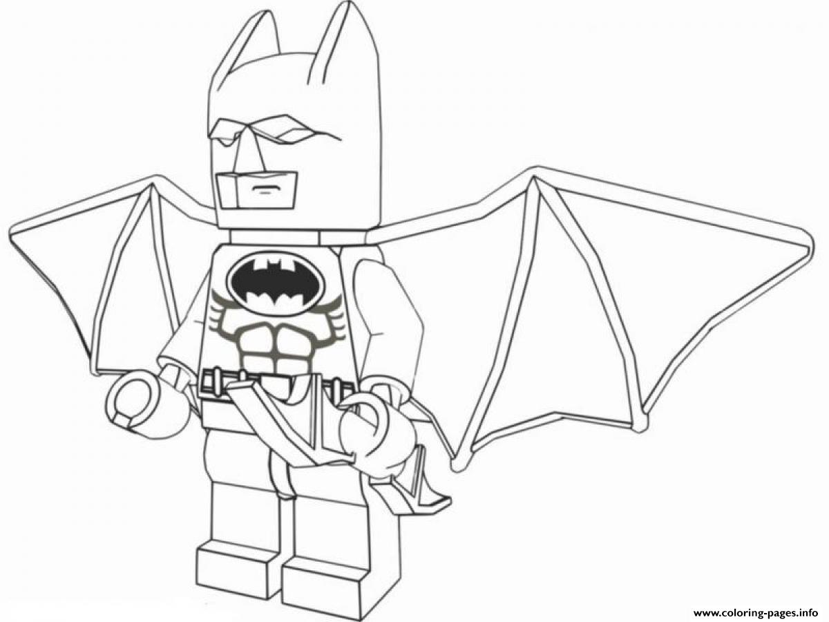 Batman lego is ready coloring page printable