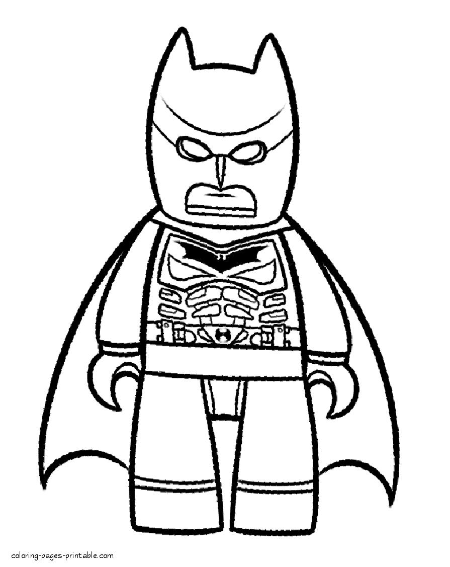 Lego coloring pages batman coloring