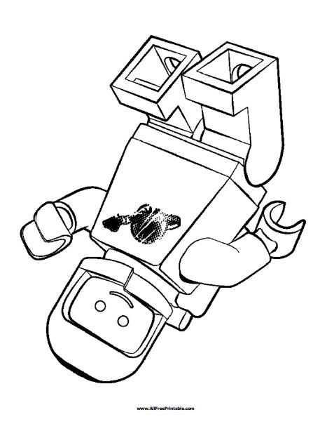 Lego benny coloring page â free printable