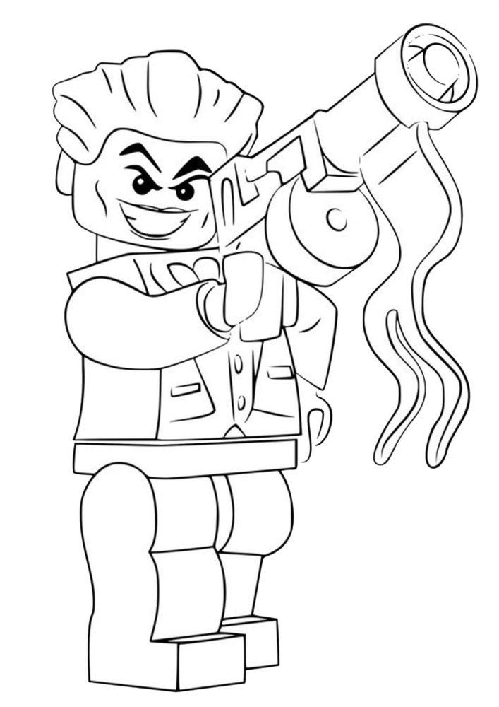 Free easy to print lego coloring pages